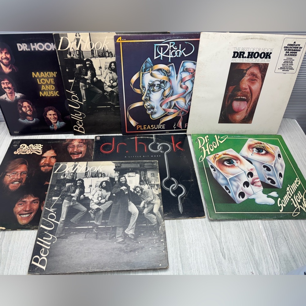 Dr. Hook Vinyl Record Collection of 8